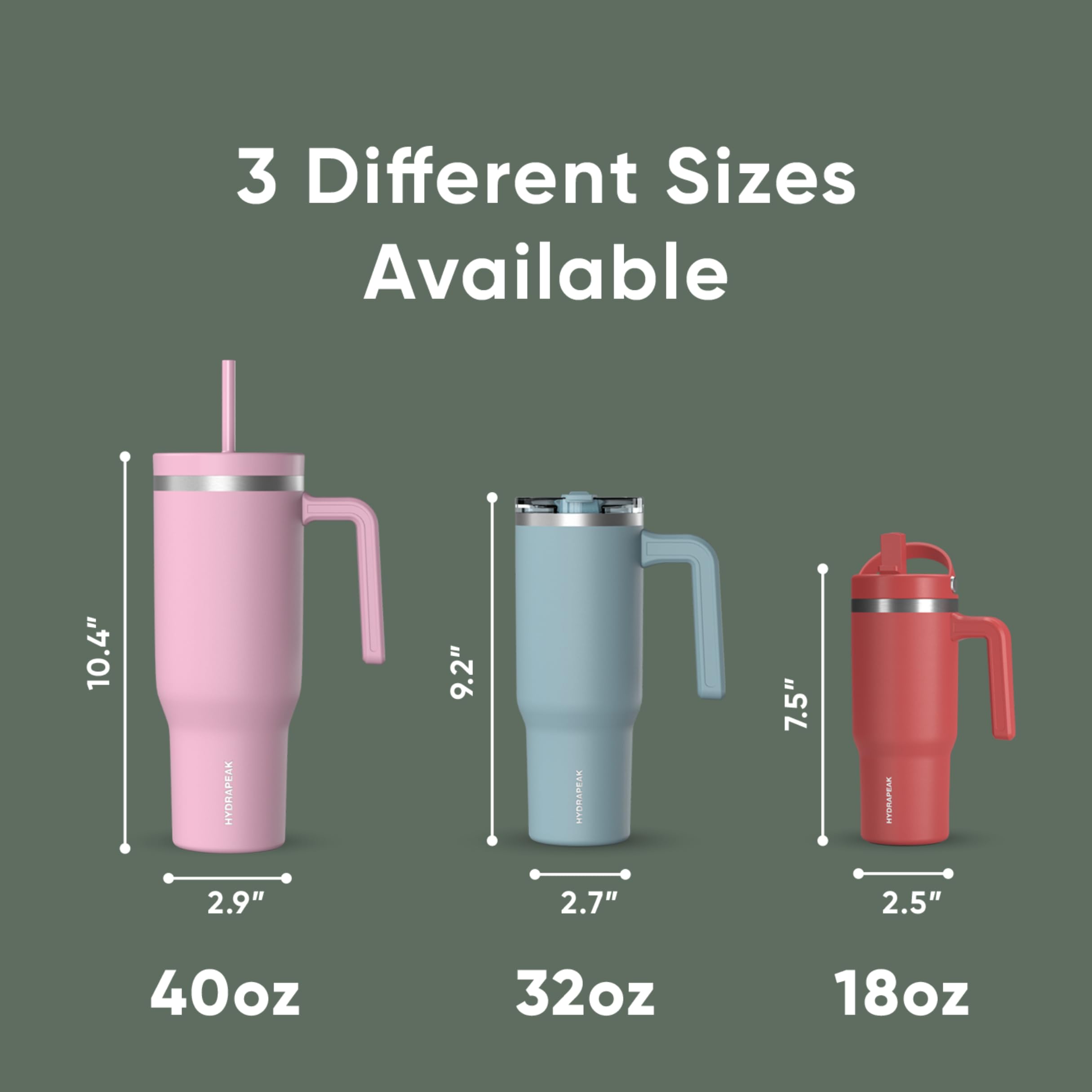 Hydrapeak Voyager 40 onzas: diseño compacto apto para porta vasos y uso diario
