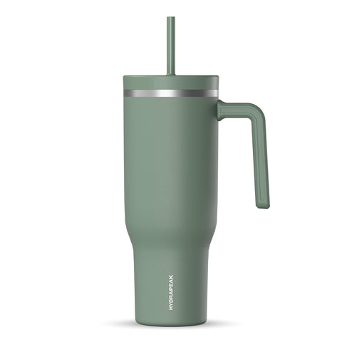 Hydrapeak Voyager 40 onzas: vaso termico con asa para transportar bebidas frias o calientes