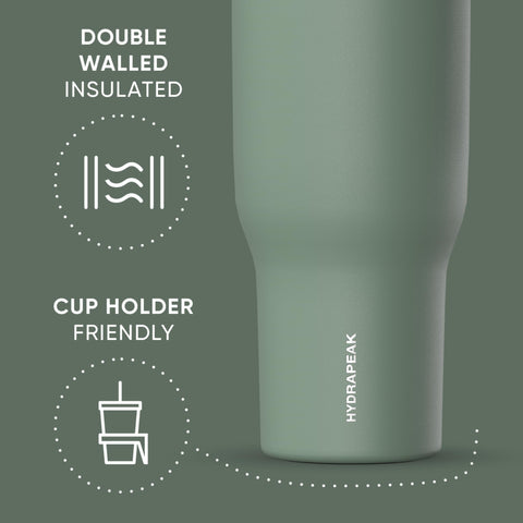 Hydrapeak Voyager 40 onzas: pajita integrada ideal para beber con una mano