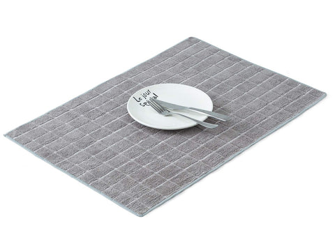 HYER KITCHEN, toallas microfibra gris lattice, resistentes al lavado y mantienen su forma