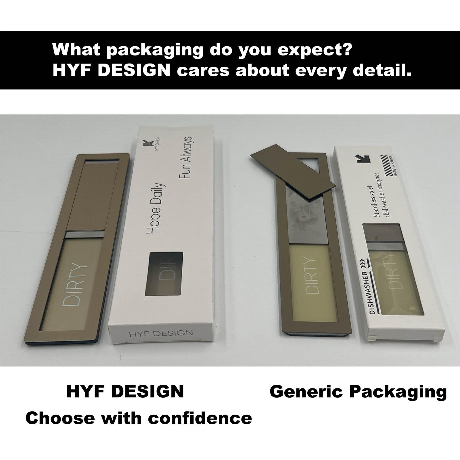 HYF DESIGN uso versátil en lavavajillas, frigorífico y lavadora