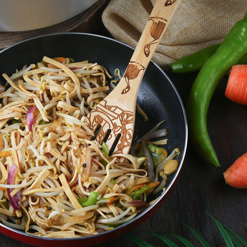HYGNN utensilios de bambú para decoración y uso diario en la cocina