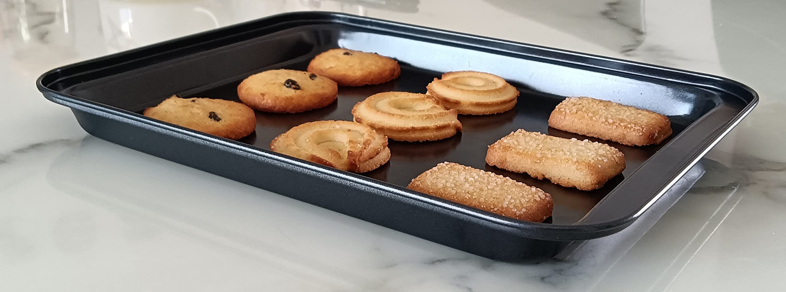 HYTK bandeja de alto carbono, duradera y distribución de calor uniforme