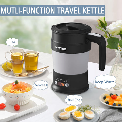 HYTRIC tetera de viaje sin BPA cuida la salud con materiales seguros.