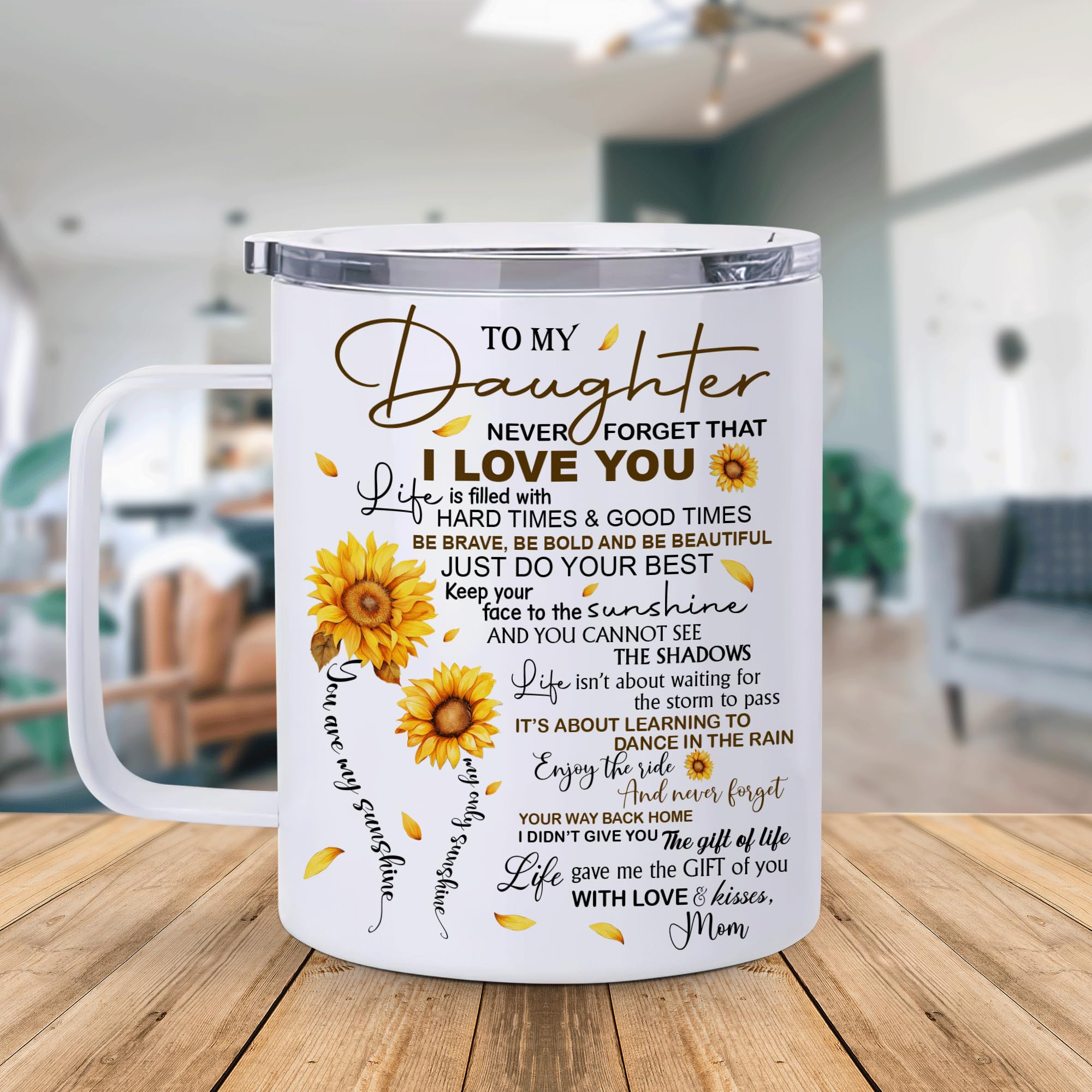 Taza Hyturtle para hija con cuchara incluida, lista para revolver y disfrutar en cualquier lugar.