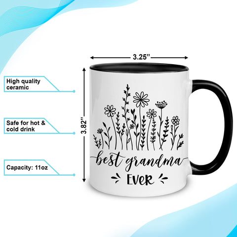 Taza Hyturtle 11 oz con mango cómodo para sostener.