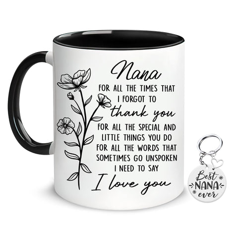 Taza Hyturtle Nana 11 onzas lista para el cafe diario.