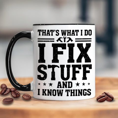 Taza de 11 oz con diseño duradero y acabado nítido.