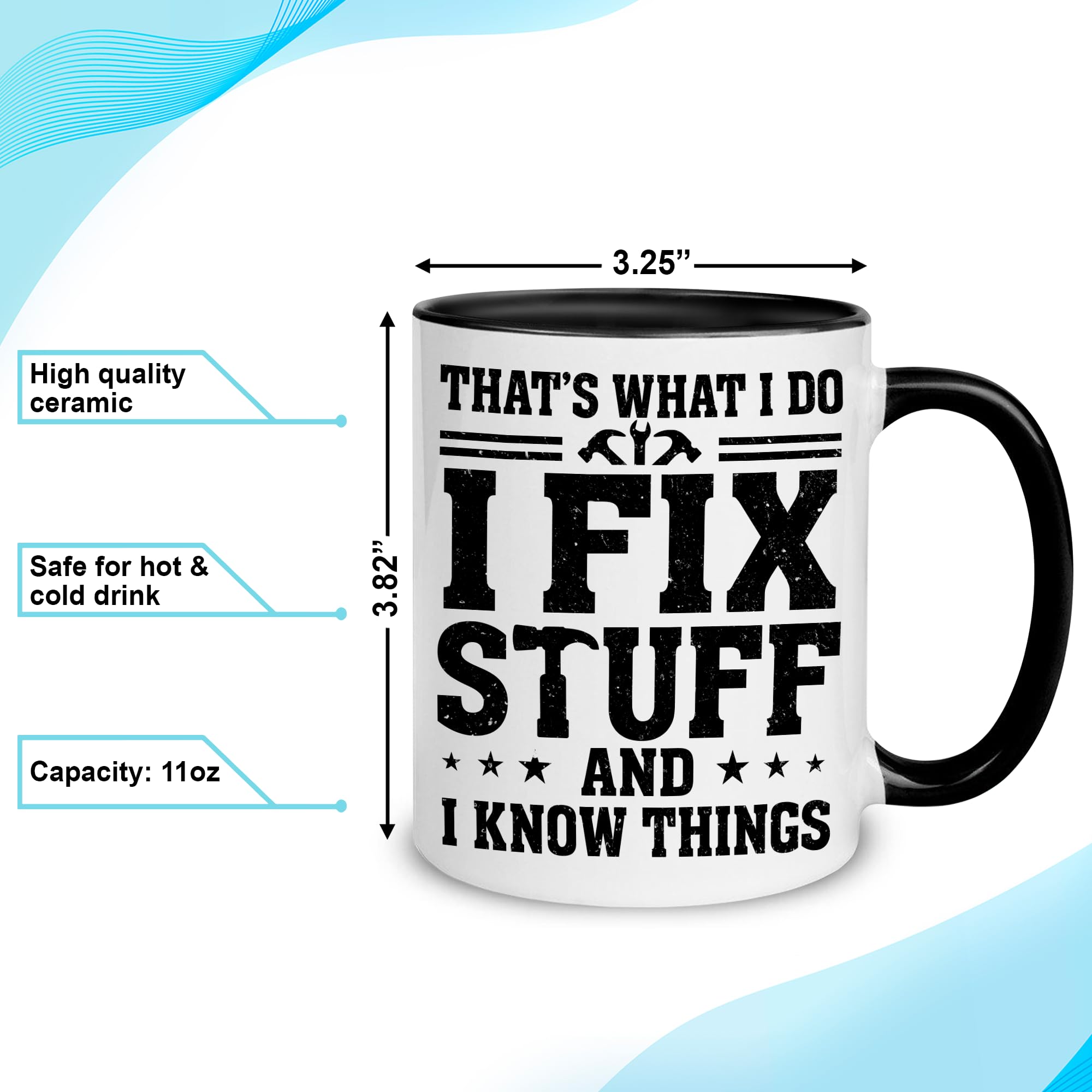 Taza para Día del Padre de Hyturtle, regalo práctico y agradable.
