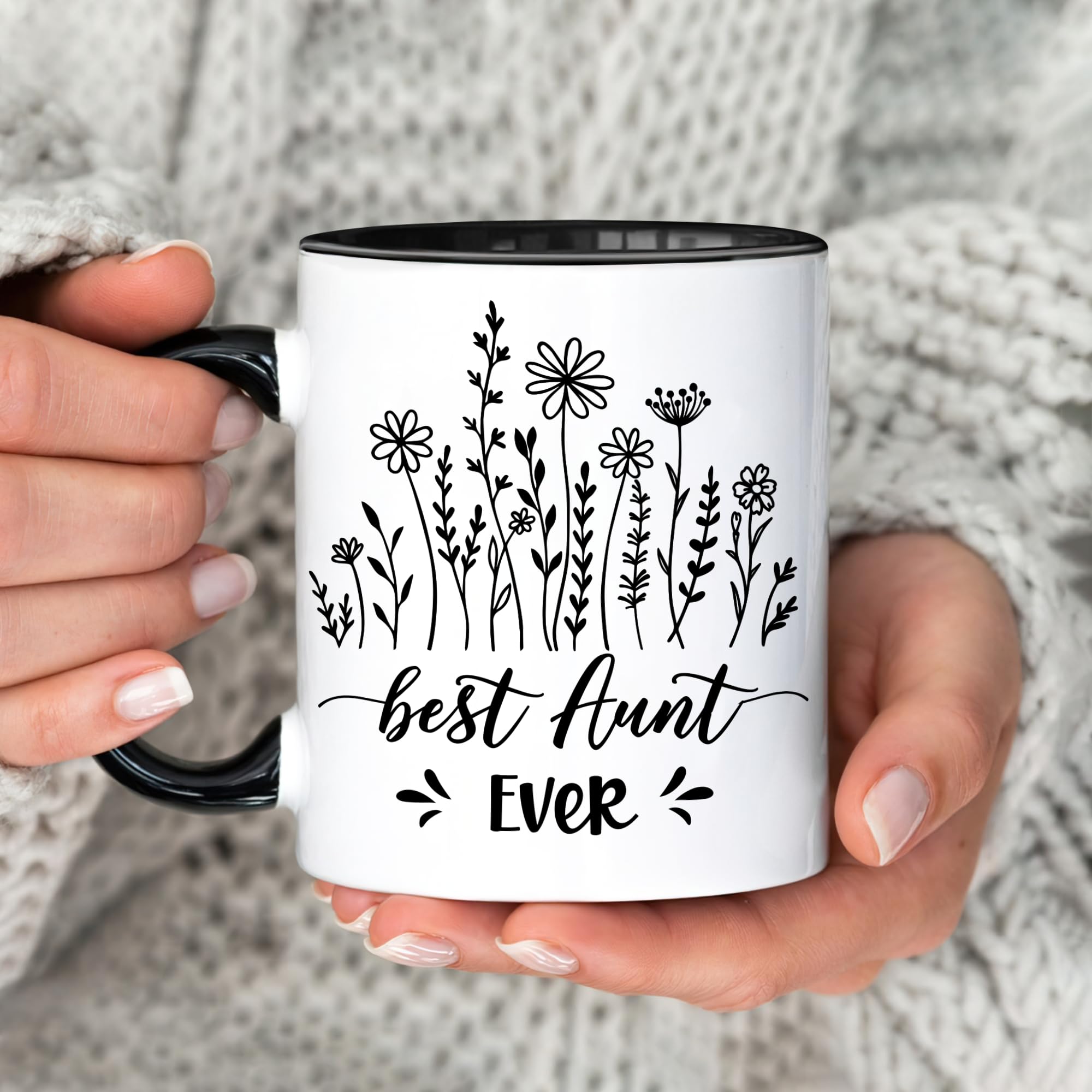 Taza Hyturtle para la tía 11oz, diseño duradero para uso diario.