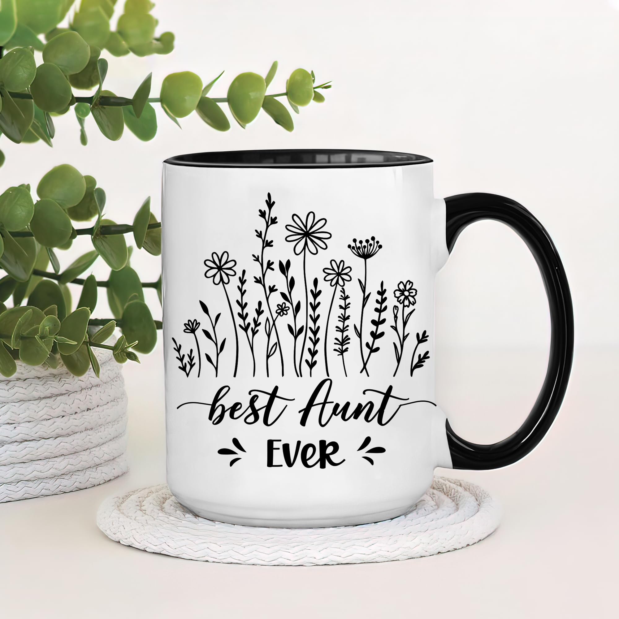 Hyturtle taza de la tía 11oz con llavero incluido.