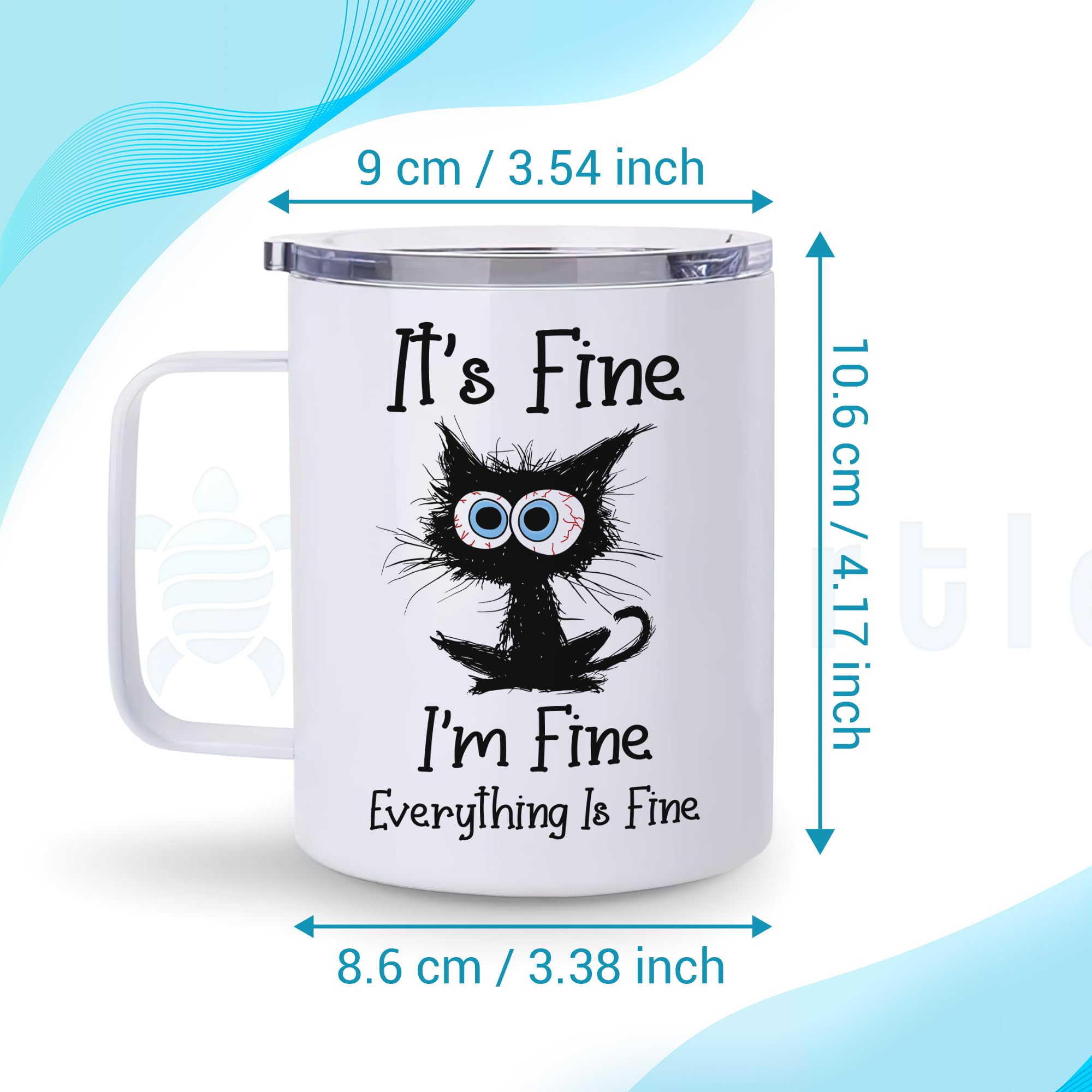 Hyturtle vaso térmico en mano, cómodo para exterior e interior.
