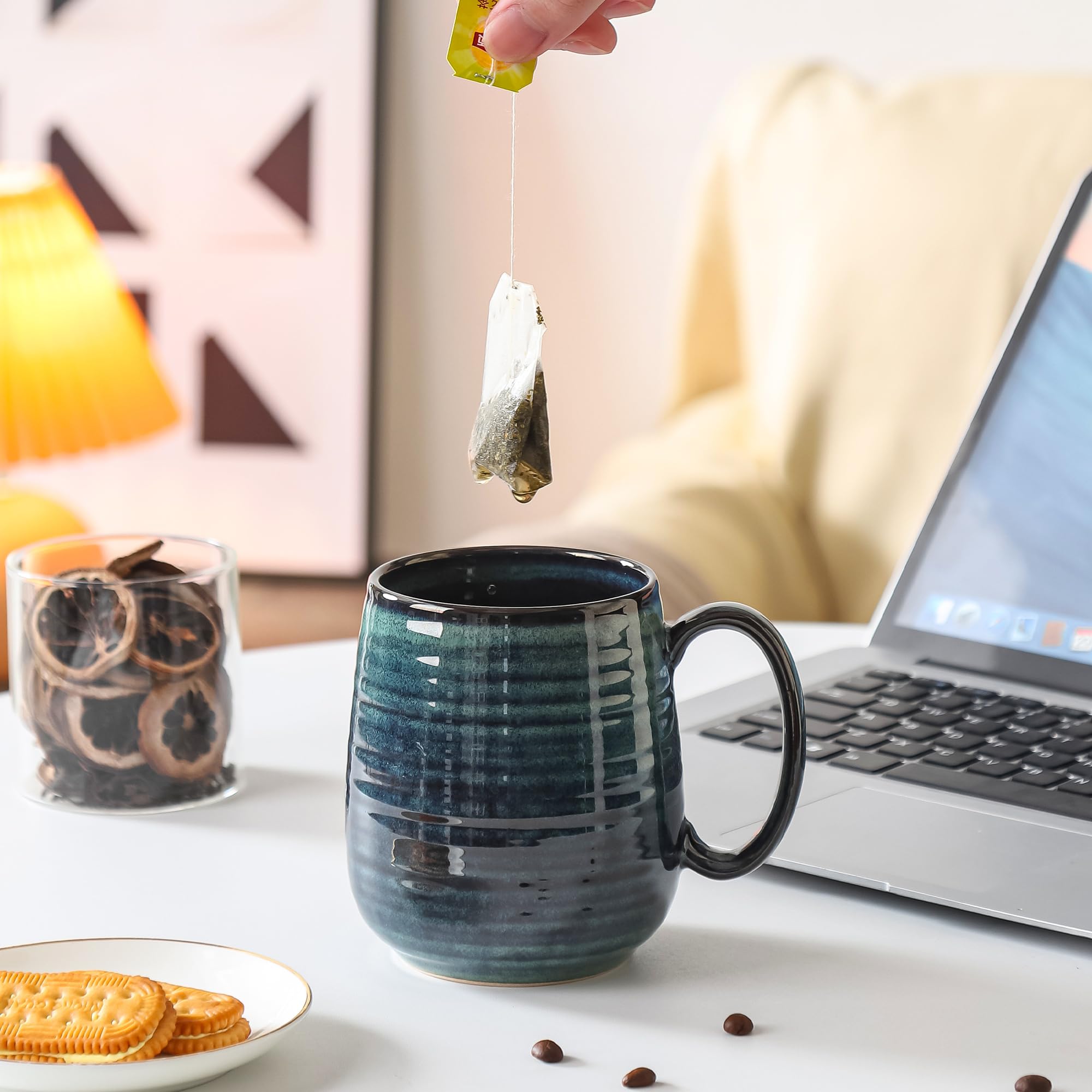 HYTYSKAR taza duradera de cerámica apta para microondas.