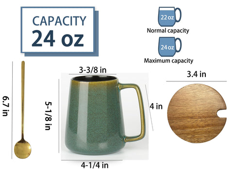 HYTYSKAR taza cerámica con glaseado brillante y diseño único