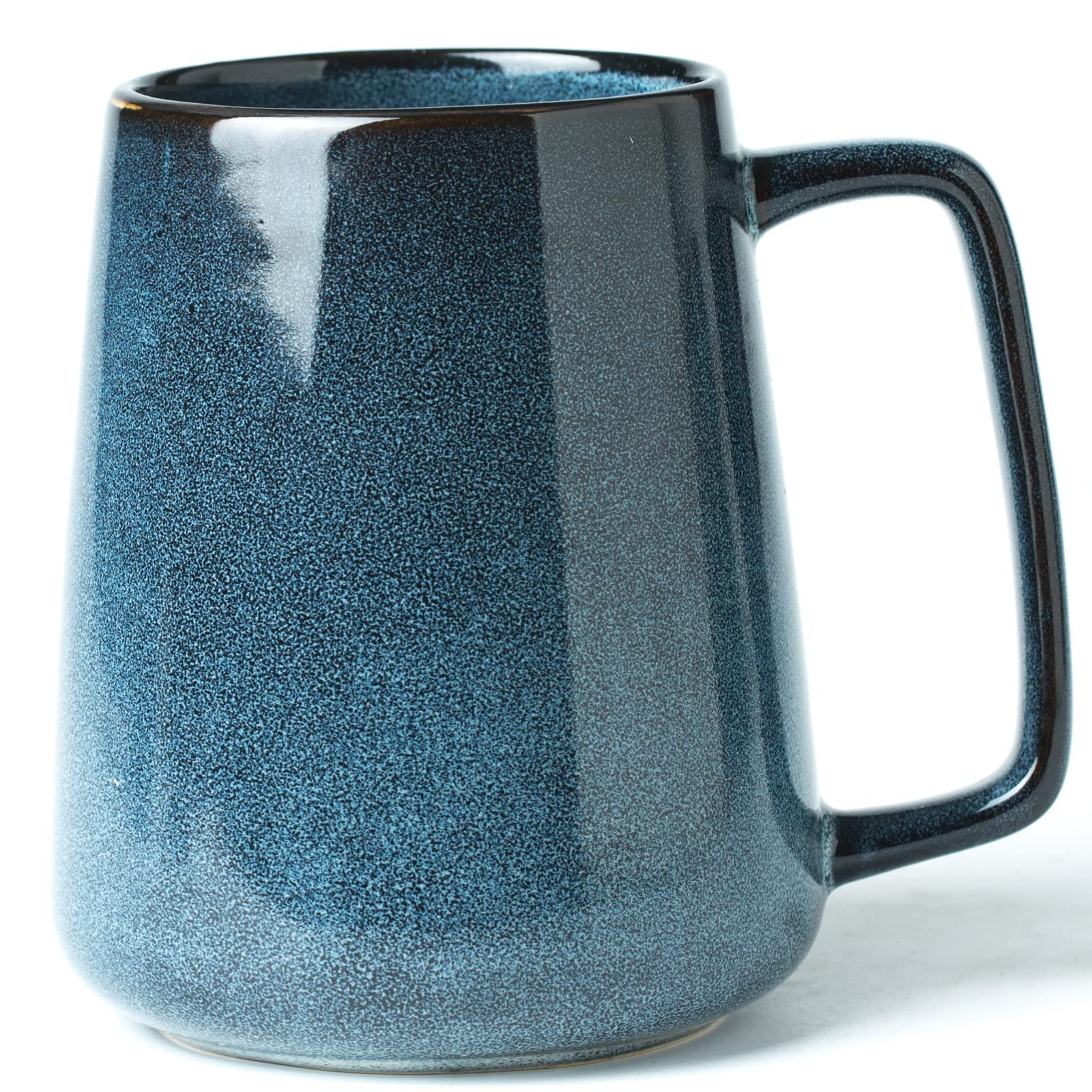 HYTYSKAR taza grande de cerámica, 24 oz, azul, ideal para café