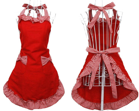 Hyzrz delantal ajustable cuello y cintura, cómodo para tallas variadas.