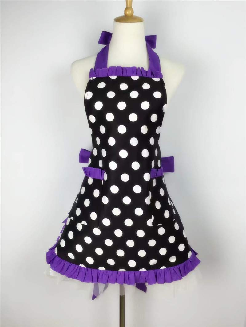 Hyzrz delantal negro con ajuste de cuello, cómodo para largas jornadas.