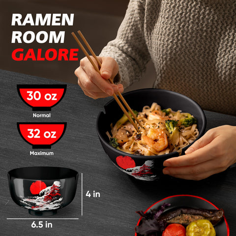 i2 Home cucharas para caldo ramen: cuchara profunda para sorber sin derrames