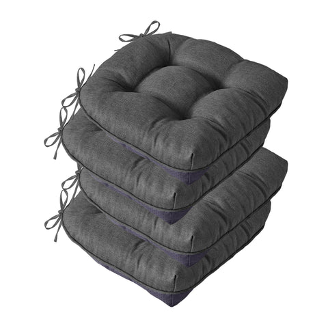 IASEAHK cojín para silla de comedor gris oscuro, confort duradero