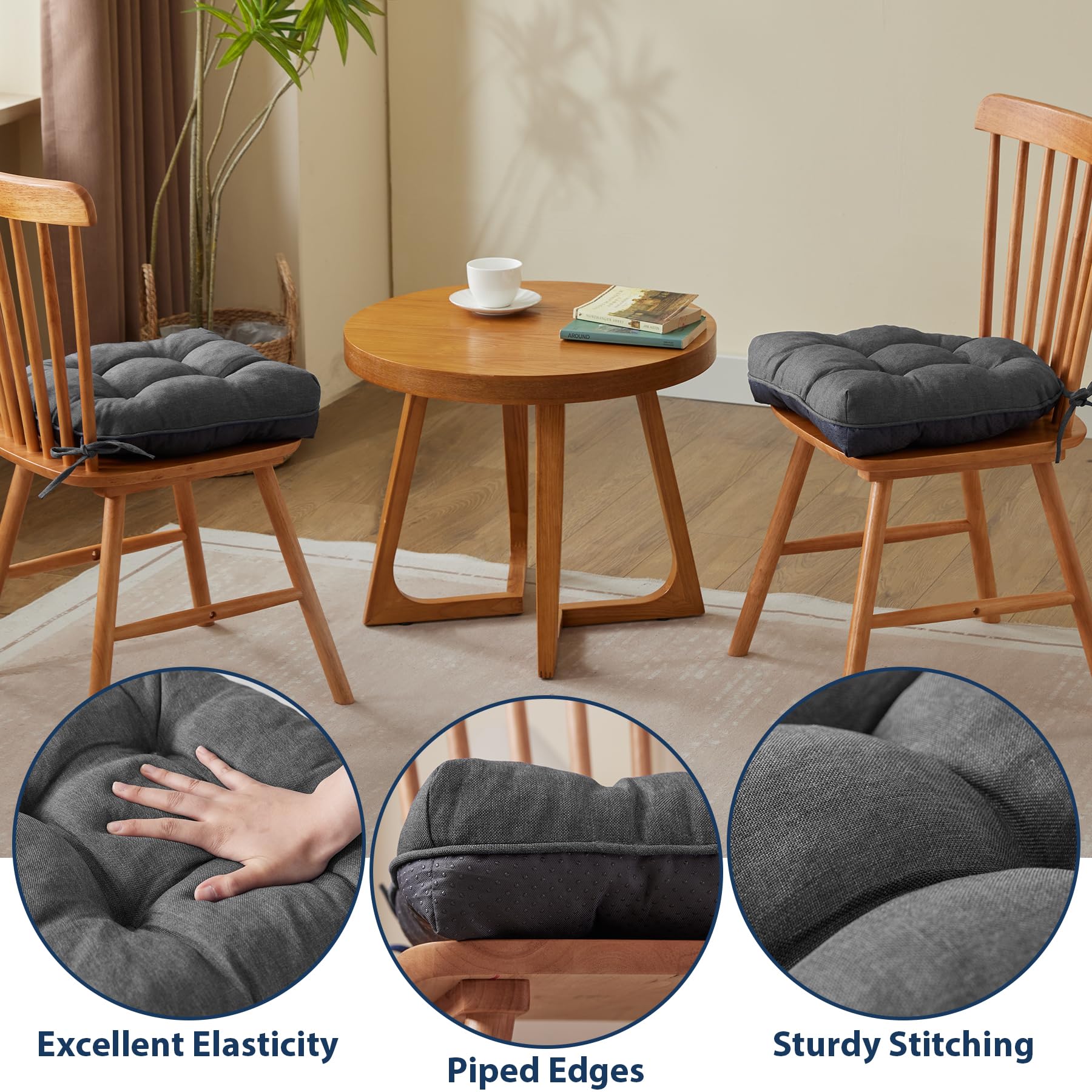 IASEAHK cojín textura ultrafina y suave para silla