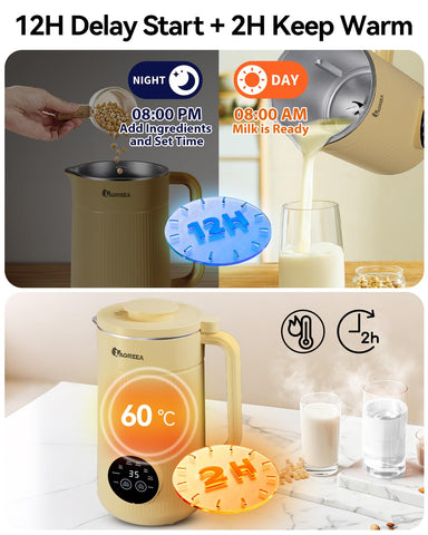 IAGREEA Capacidad 1000 ml para 2-3 porciones rápidas.