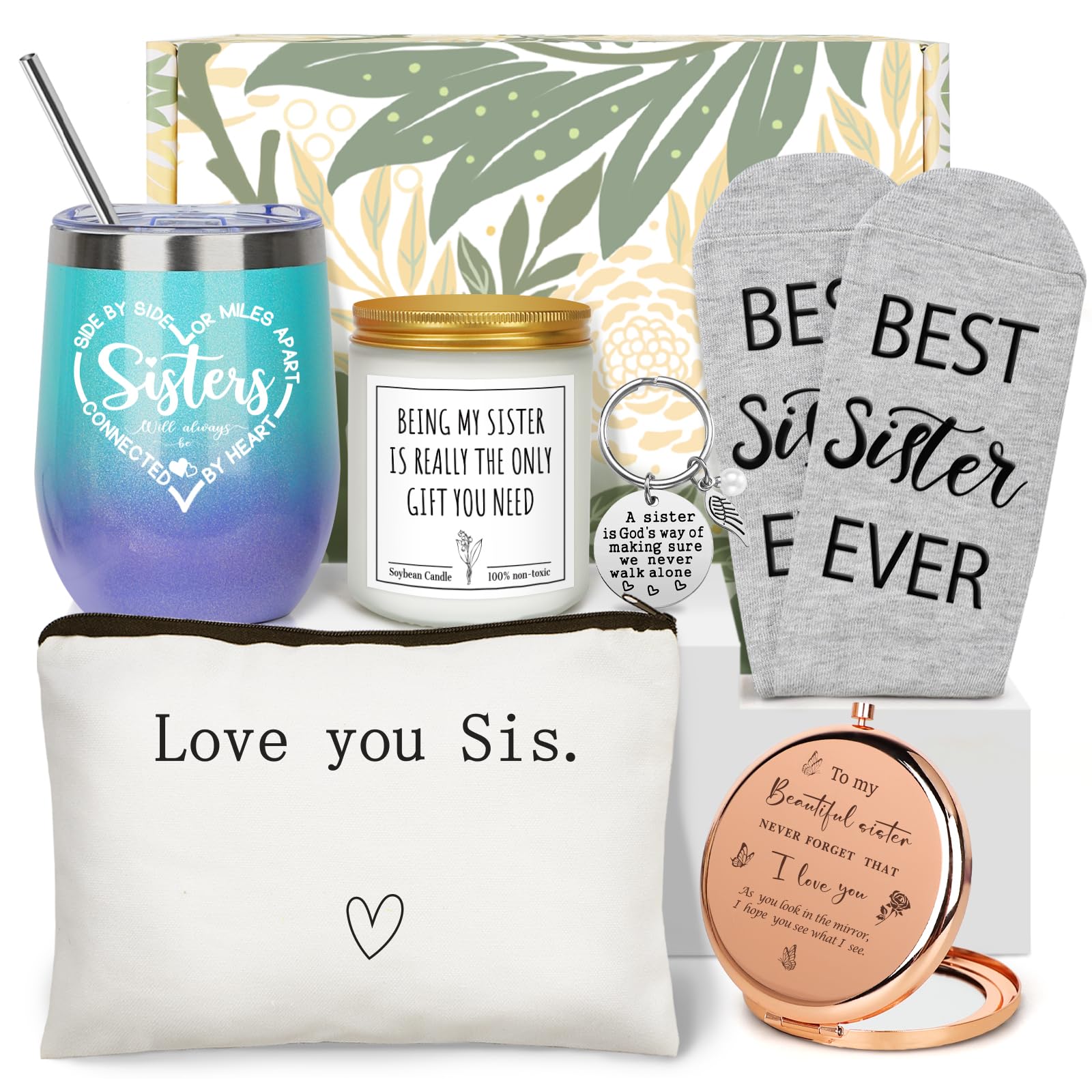 iAOVUEBY caja regalo para hermanas, regalo ideal para celebrar lazos fraternos