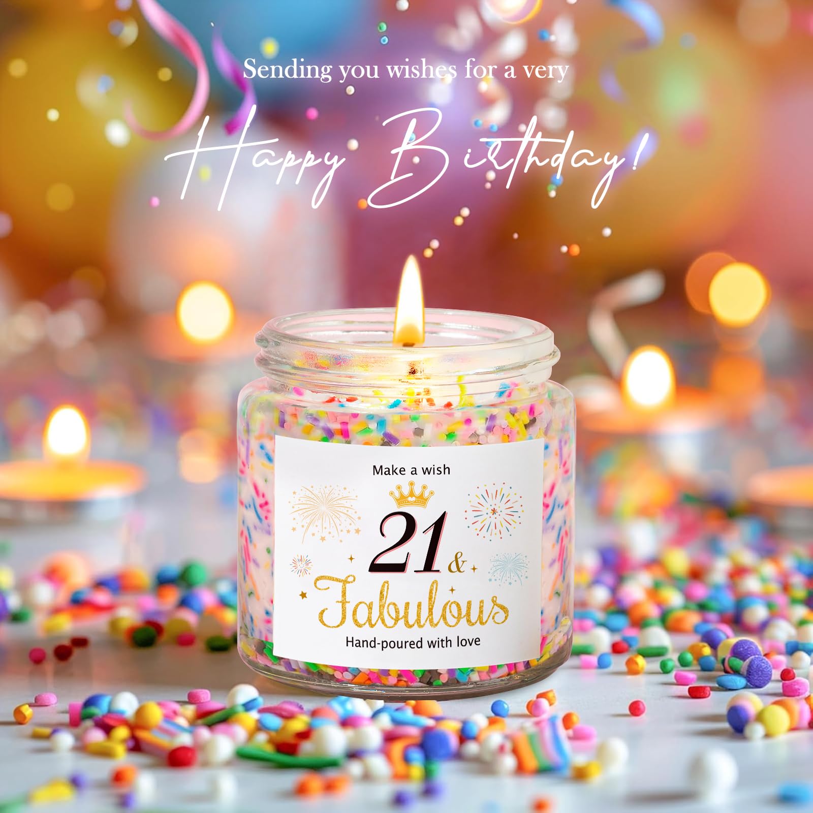 Tarjeta de cumpleaños emotiva de iAOVUEBY para expresar buenos deseos.