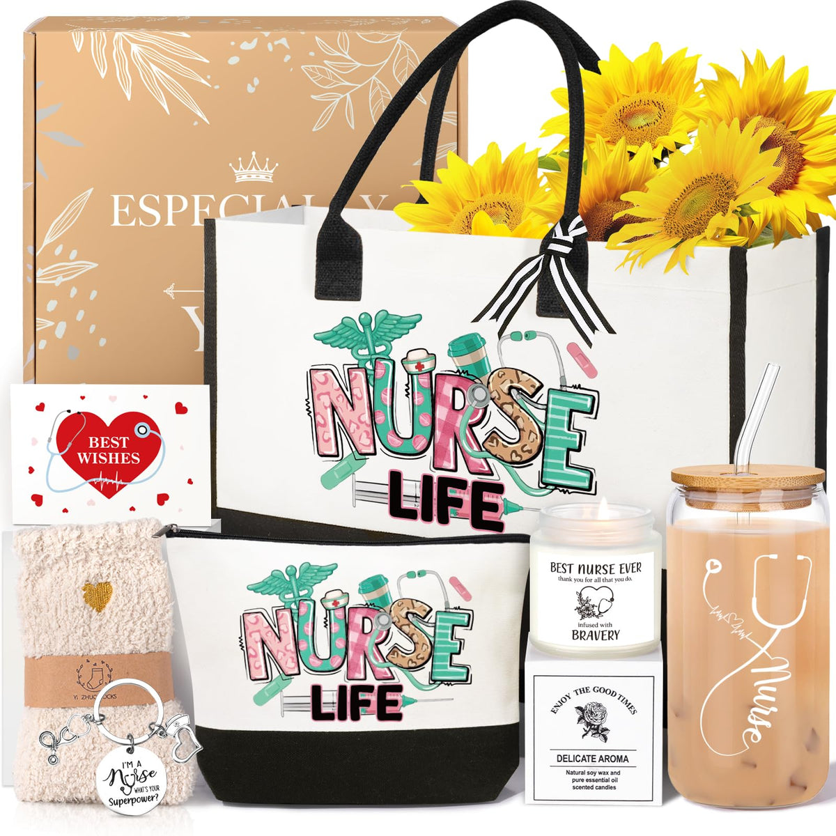 iAOVUEBY bolso de gran capacidad para enfermera, perfecto para el día a día.