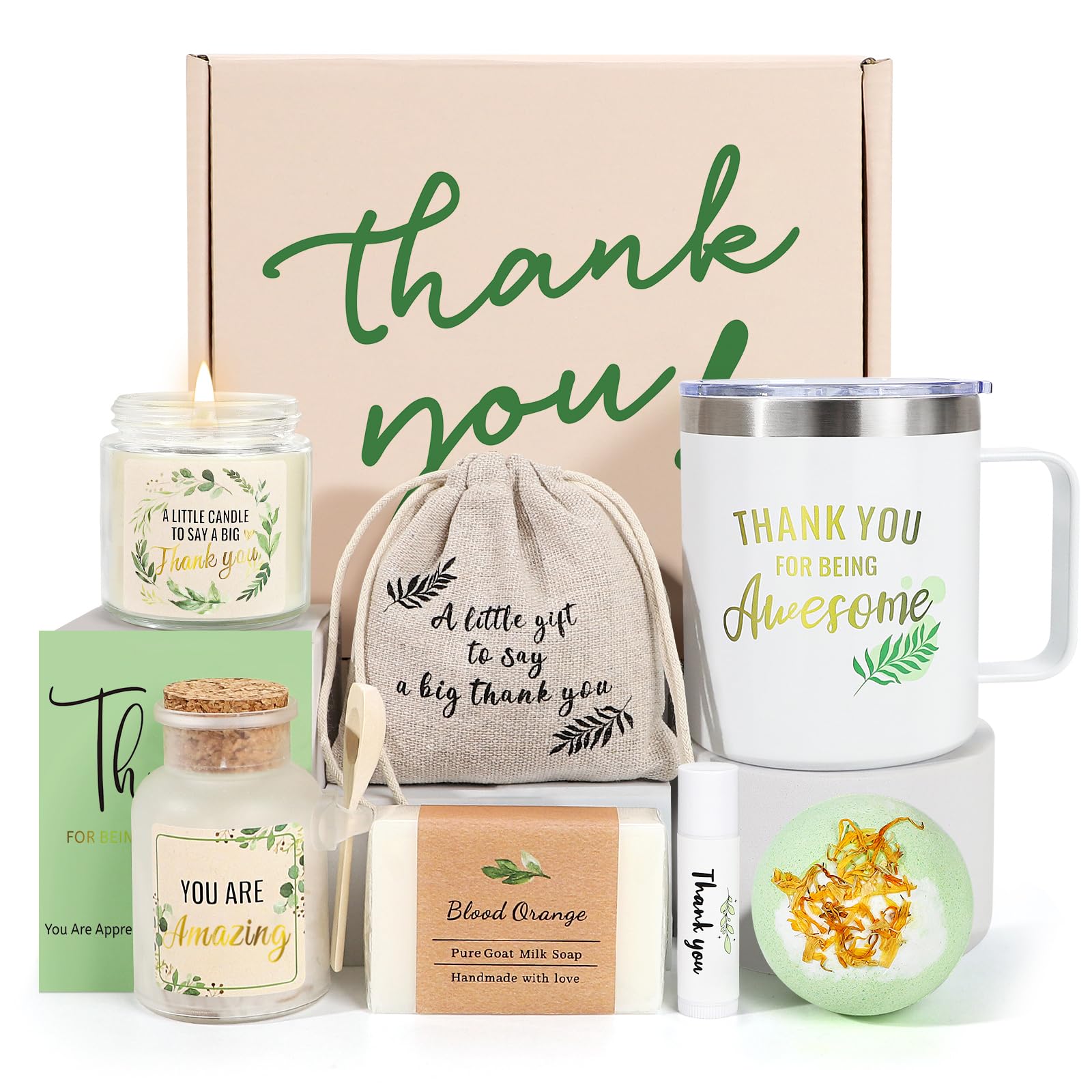 iaovueby regalo 8 piezas con vaso térmico, ideal para agradecer con estilo.
