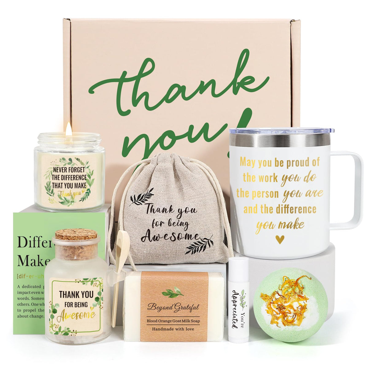 iAOVUEBY taza térmica de acero inoxidable 14oz con mensaje inspirador para motivar el día