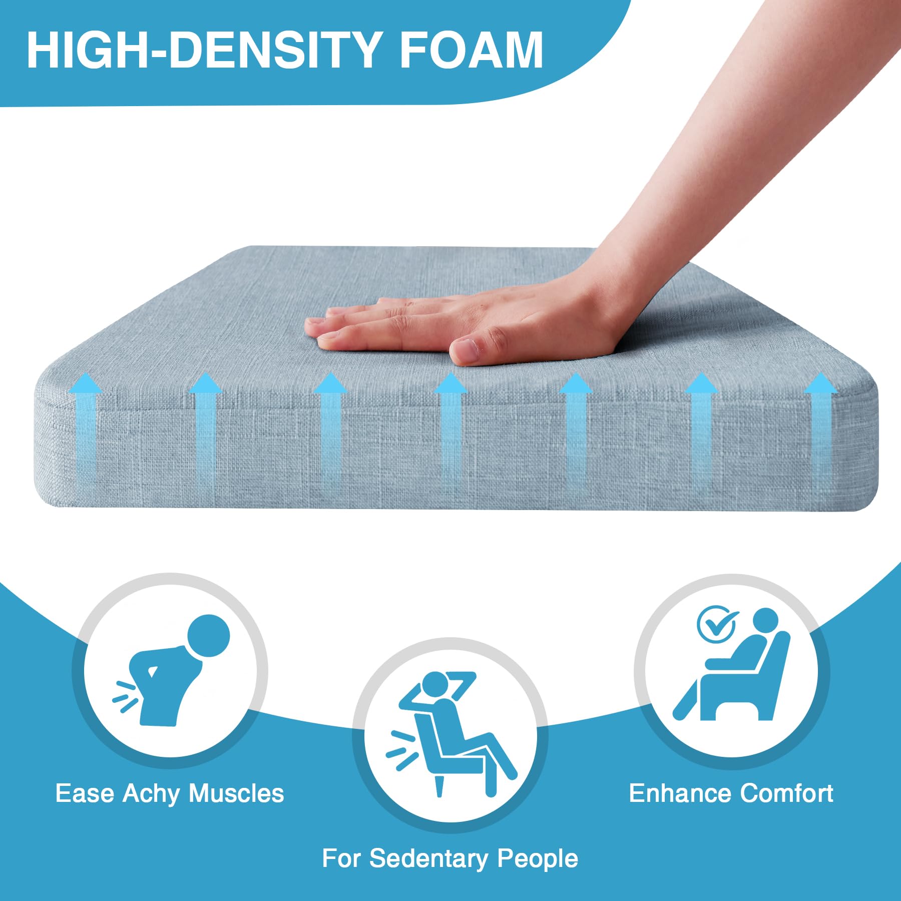 IASEAHK cojines silla comedor correas seguridad fijan con facilidad