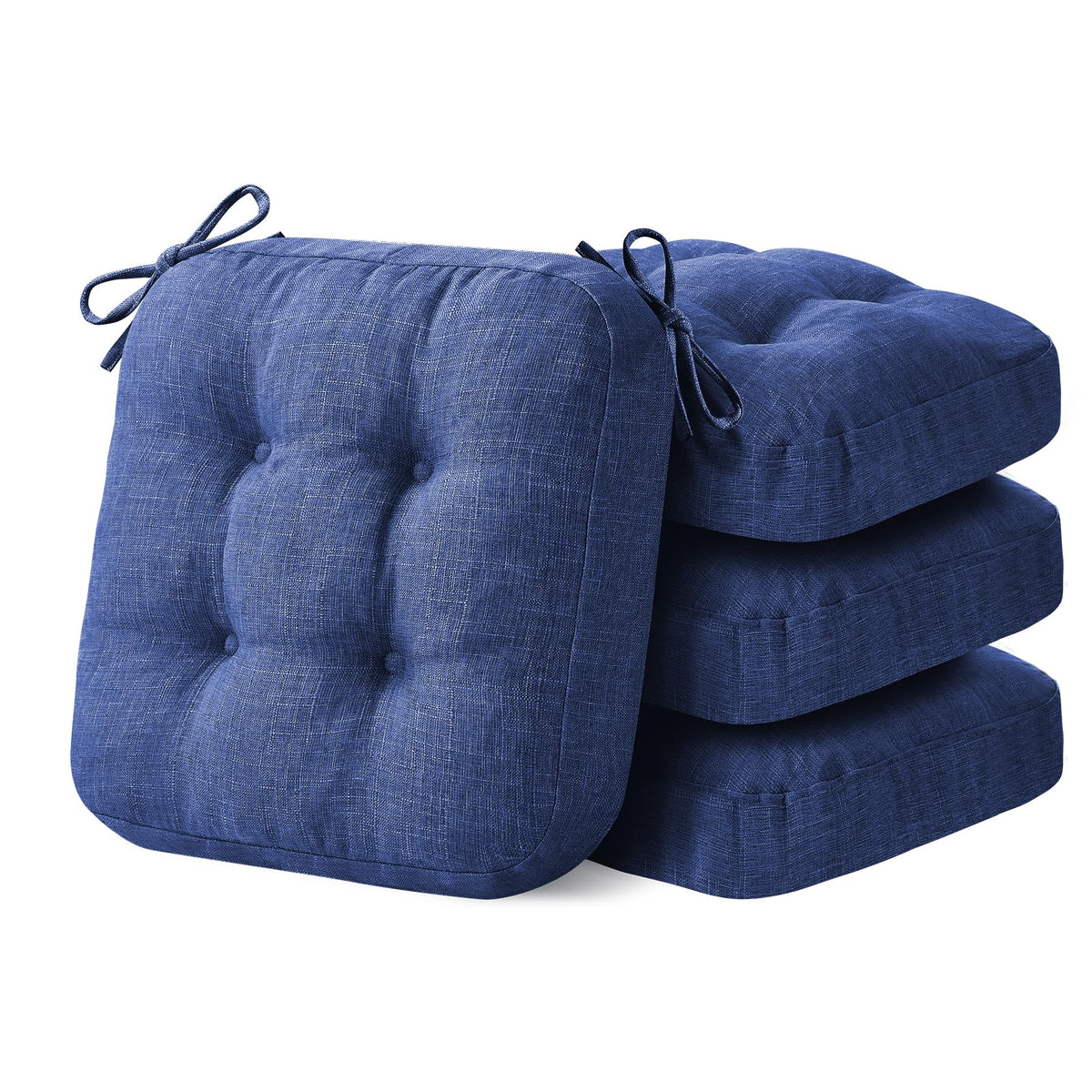Cojín de asiento para silla de comedor de IASEAHK en azul marino, aporta comodidad.