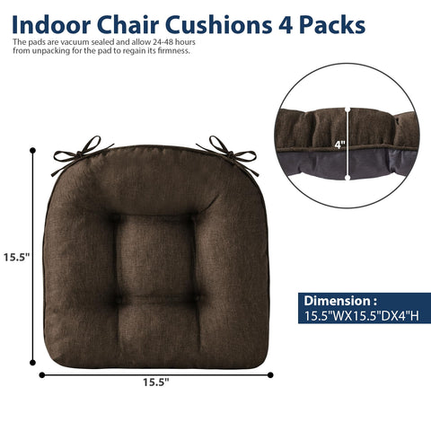 IASEAHK cojines silla cocina con base antideslizante para mayor estabilidad
