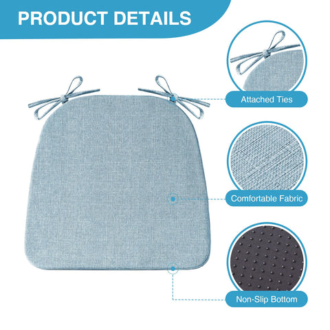 IASEAHK cojines silla comedor antideslizante base mantiene la silla estable