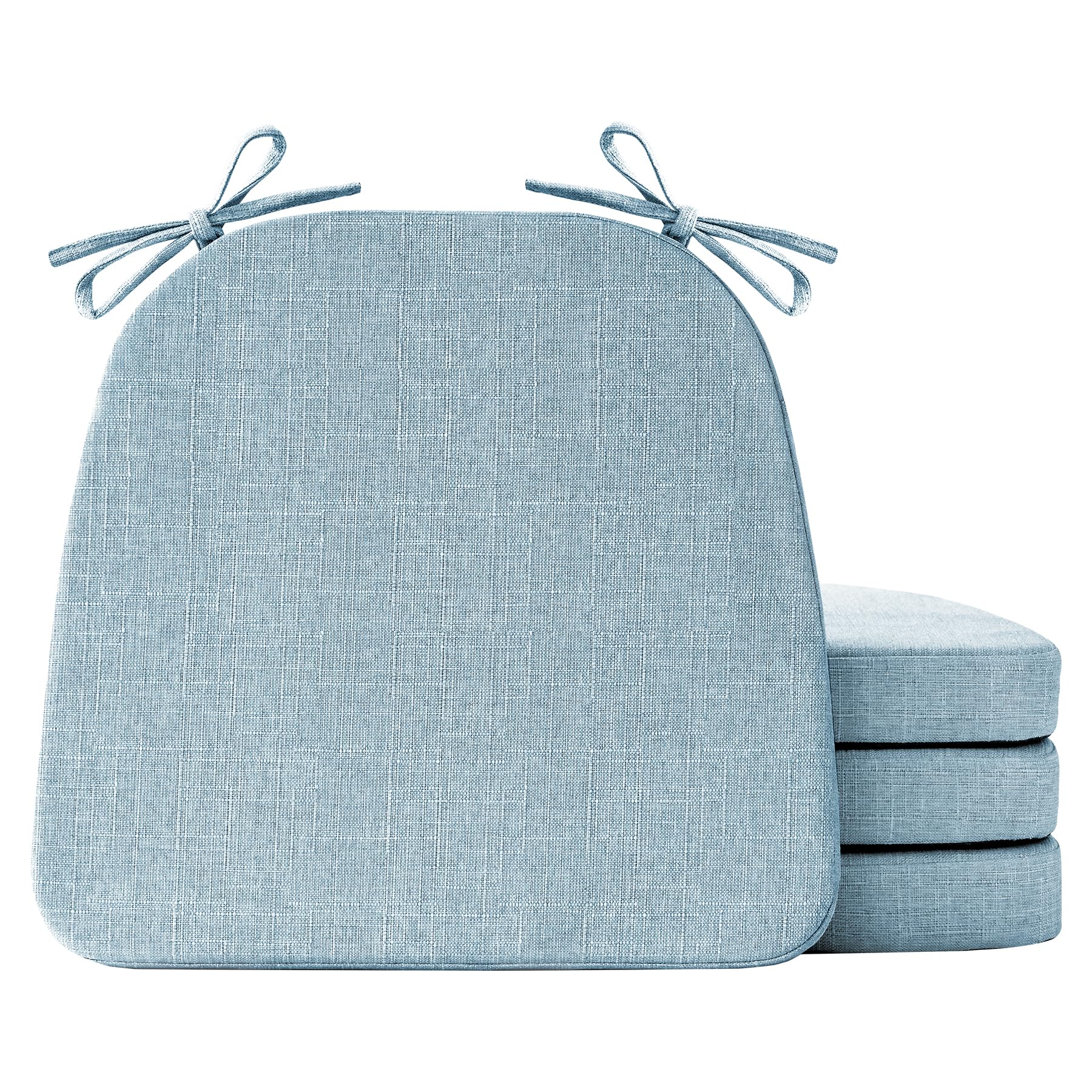 IASEAHK cojines silla comedor azul claro muestran confort y soporte para comidas largas
