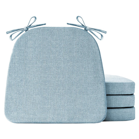 IASEAHK cojines silla comedor azul claro muestran confort y soporte para comidas largas