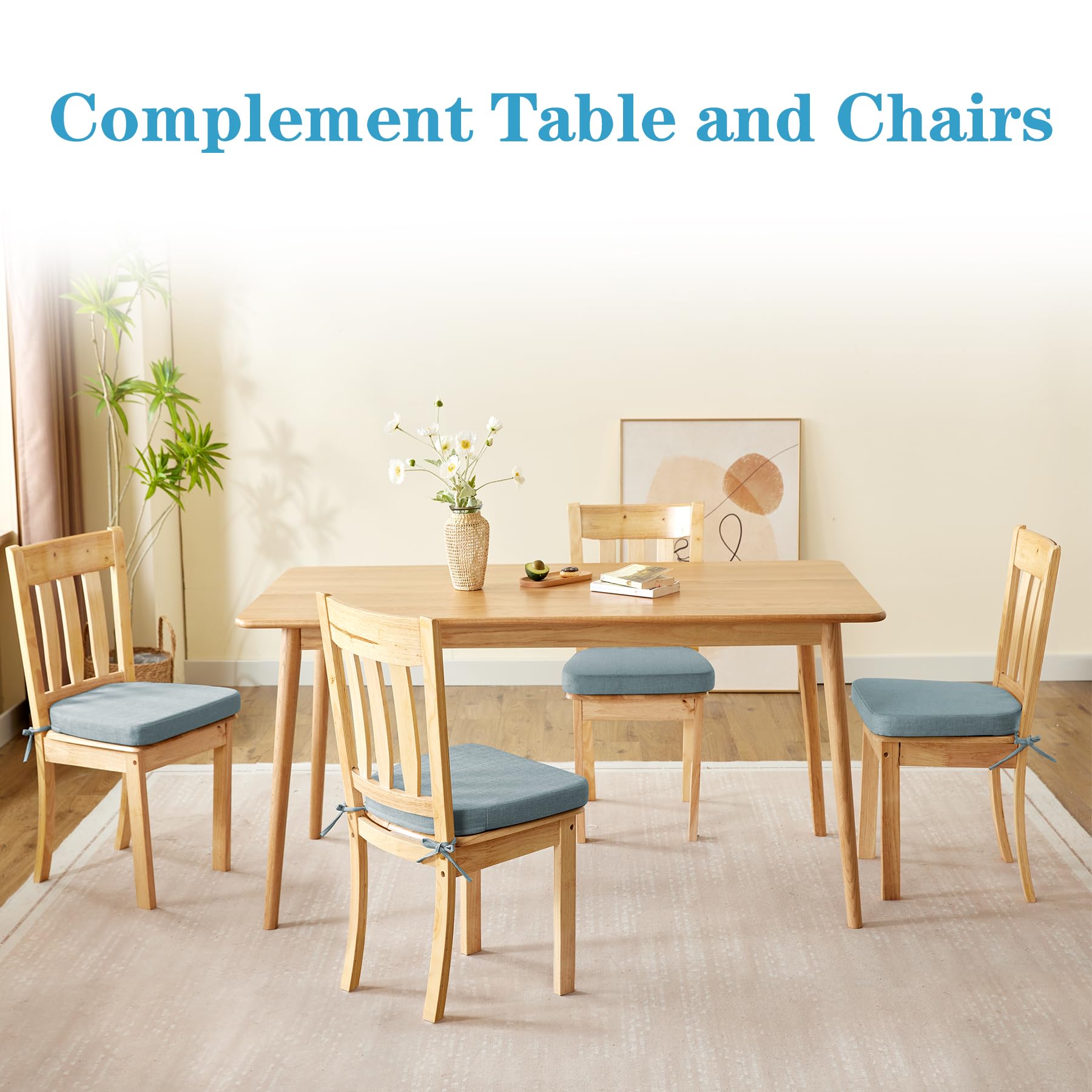 IASEAHK cojines silla comedor uso interior aptos para comedor y terraza