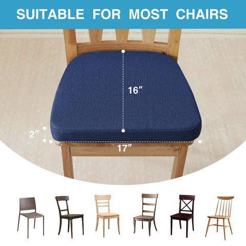 IASEAHK cojines para silla, dimensiones 17x16 pulgadas, se adaptan a la mayoría.