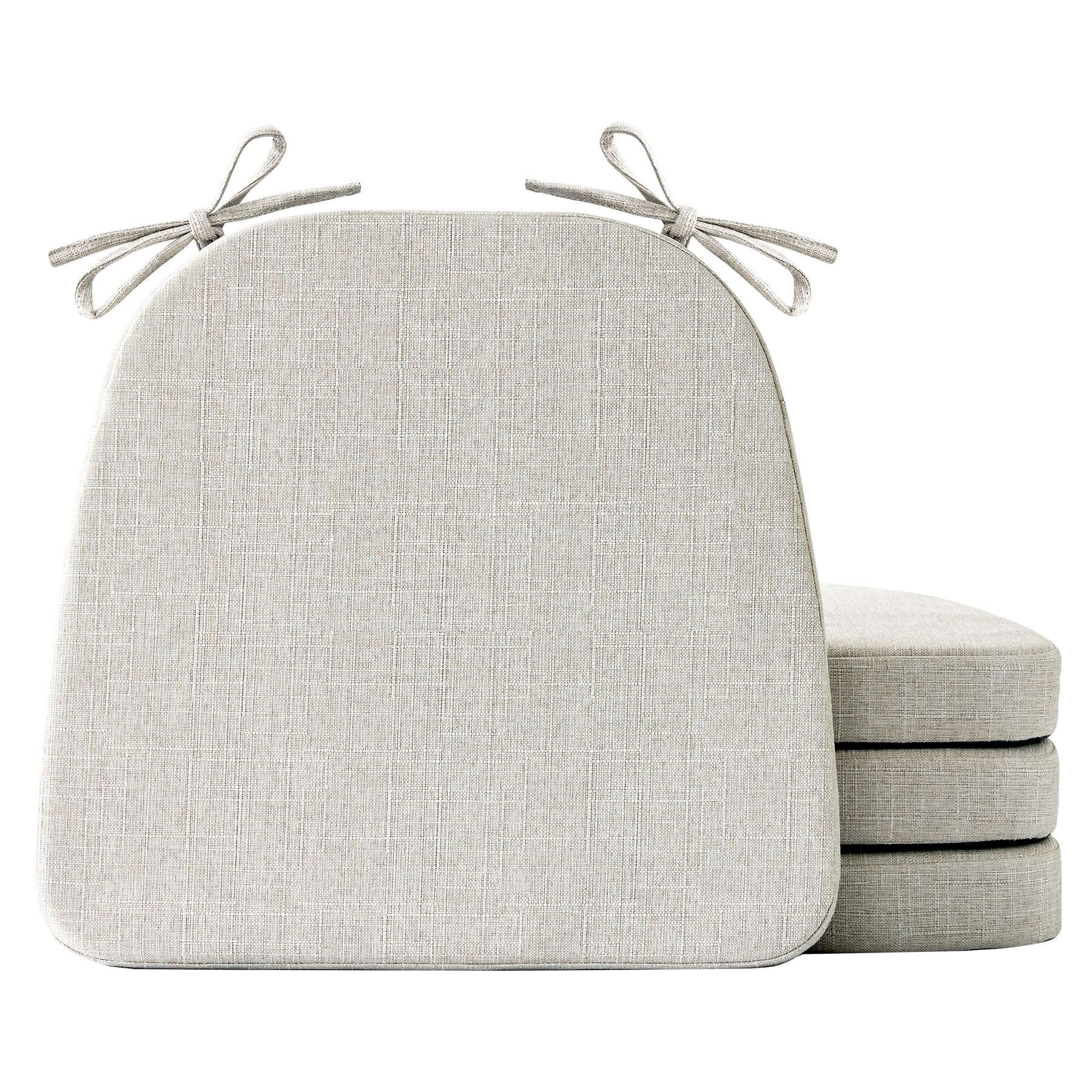 Cojines IASEAHK para sillas de comedor, juego de 4 beige y confort.