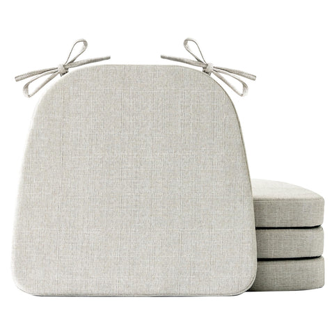 Cojines IASEAHK para sillas de comedor, juego de 4 beige y confort.