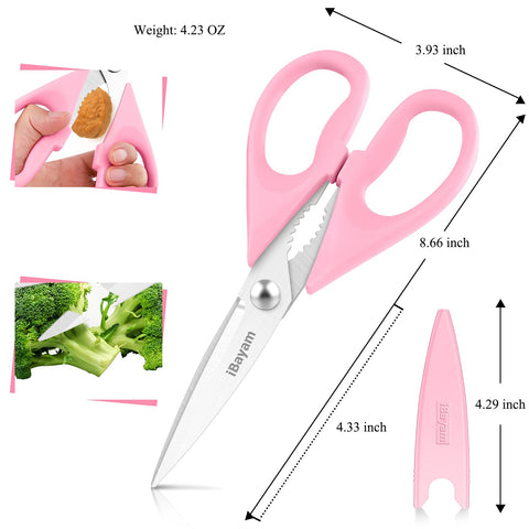 iBayam tijeras cocina corte aves y huesos, uso rápido y limpio
