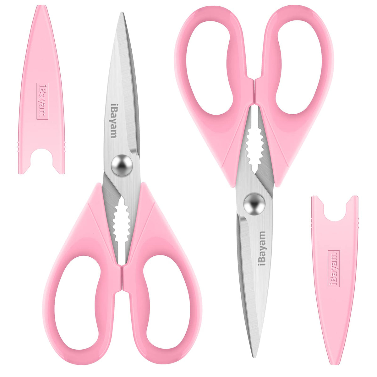 iBayam tijeras cocina doble set para uso general y cortes precisos