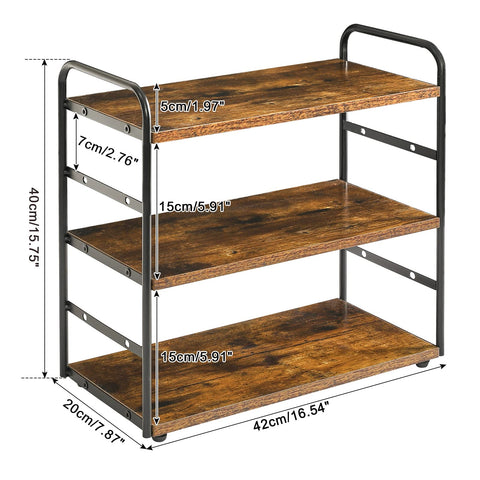 IBUYKE estante-especias-cocina-3-niveles: condimentos visibles y al alcance.