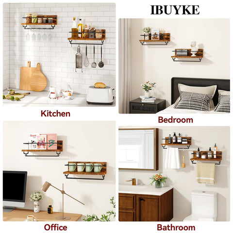 IBUYKE uso-multifuncional para botellas, copas y objetos decorativos.