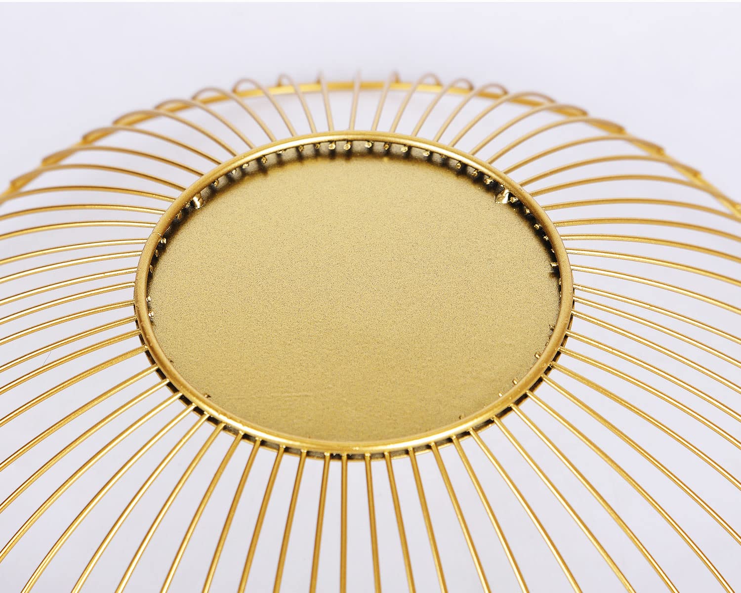 IBWell soporte dorado para pan y bollos, ideal como centro de mesa.