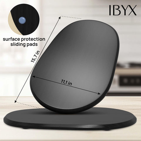 Ibyx bandeja deslizante elegante con bambú ecológico para cocina moderna.