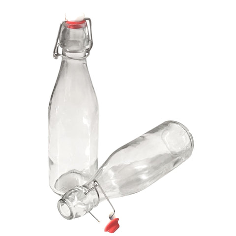 ICE N COLD Growler de vidrio durable para bebidas y condimentos.