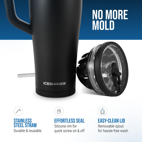 Ice Shaker aislamiento doble de acero inoxidable para bebidas frías por más tiempo