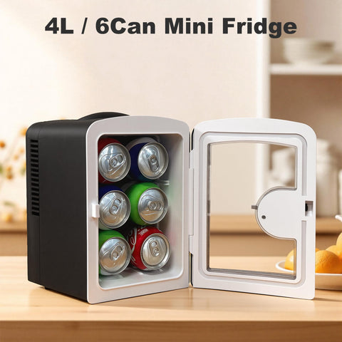 Iceblue mini frigo de 4 L con capacidad para 6 latas.