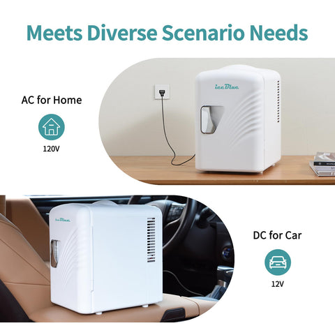 Iceblue minifrigo con puerta abierta: muestra su capacidad.